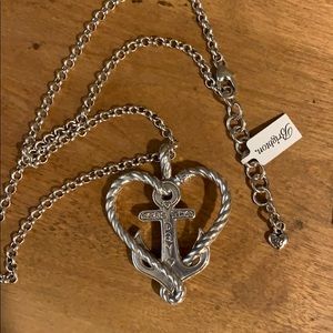 NWT Brighton “seas the day” anchor pendant